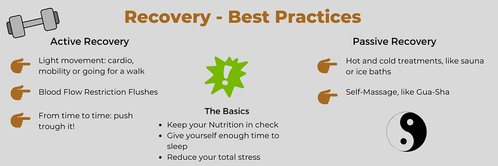 recovery best practices infographic